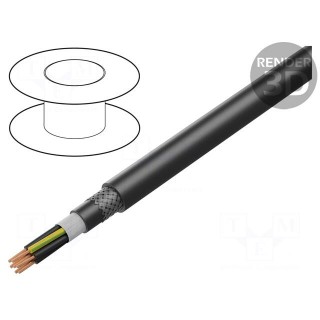 Wire: control cable | ÖLFLEX® PETRO FD 865 CP | 3G0.75mm2 | black