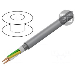 Wire: control cable | SUPERTRONIC® 310-C-PVC | 4x0.34mm2 | grey