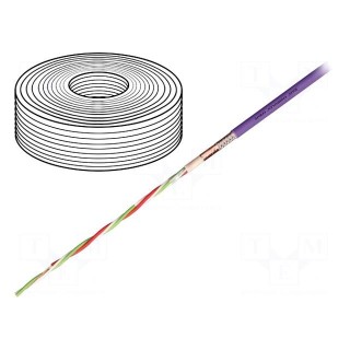 Wire: data transmission | chainflex® CFBUS | 4x0.5mm2 | violet | Cu