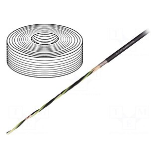 Wire: motor | chainflex® CF31 | 4G4mm2 | PVC | black | stranded | Cu | 4mm2