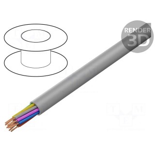 Wire: control cable | chainflex® CF130.UL | 12x0,25mm2 | PVC | grey