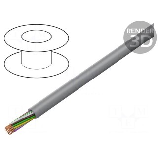 Wire: control cable | chainflex® CF130.UL | 20x0.25mm2 | PVC | grey