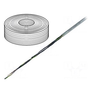 Wire: control cable | chainflex® CF130.UL | 2x1.5mm2 | PVC | grey