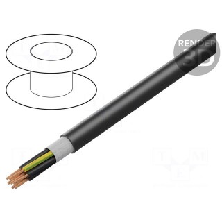 Wire: control cable | ÖLFLEX® FD 891 P | 4G0.75mm2 | PUR | black | Cu