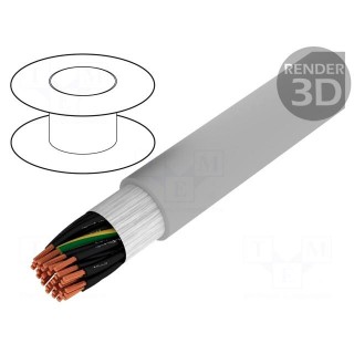 Wire: control cable | ÖLFLEX® FD CLASSIC 810 | 34G1mm2 | PVC | grey