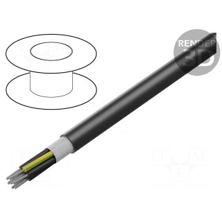 Wire: control cable | ÖLFLEX® ROBUST FD | 5G1.5mm2 | black | stranded