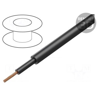 Wire: mains | ÖLFLEX® FD 90 | 1x10mm2 | PVC | black | stranded | Cu | 9mm