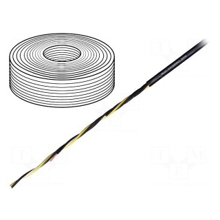Wire: motor | chainflex® CF30 | 4G4mm2 | PVC | black | stranded | Cu | 4mm2