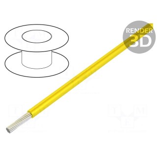 Wire | ÖLFLEX® HEAT 180 SiF | 1x1mm2 | stranded | Cu | silicone | yellow
