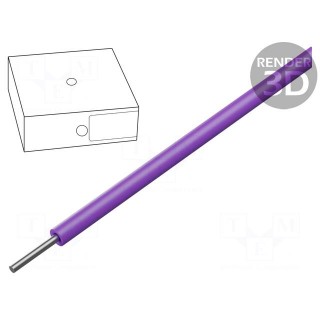 Wire | SiD | 1x0.75mm2 | solid | Cu | silicone | violet | -60÷180°C | 100m