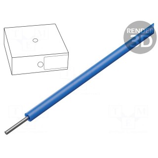 Wire | ÖLFLEX® HEAT 180 SiD | 1x1mm2 | solid | Cu | silicone | blue | 100m