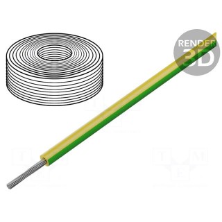 Wire | SiFF | 1x0.75mm2 | stranded | Cu | silicone | yellow-green | 500V