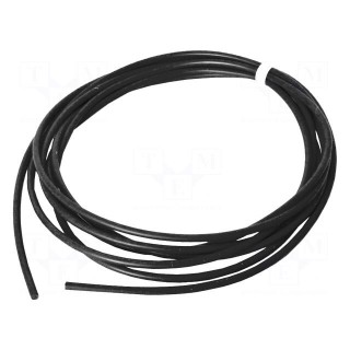 Wire | stranded | Cu | silicone | black | 200°C | 600V | 7.5m | 14AWG | 25ft