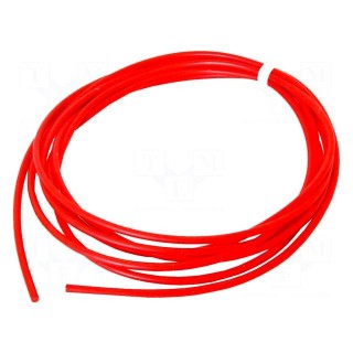 Wire | stranded | Cu | silicone | red | 105°C | 600V | 30m | 8AWG | elastic