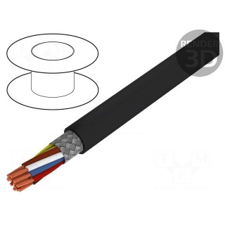Wire | ÖLFLEX® HEAT 180 C MS | 12G1.5mm2 | Cu | stranded | silicone