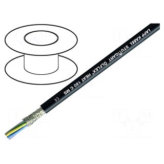 Wire | ÖLFLEX® HEAT 180 C MS | 2x1mm2 | Cu | stranded | silicone | black