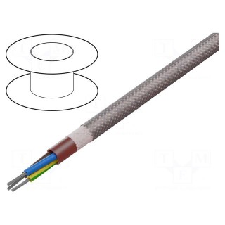 Wire | SiHF | 3G1.5mm2 | Cu | stranded | silicone | brown-red | -60÷180°C