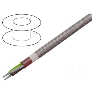 Wire | SiHF | 4G0.75mm2 | Cu | stranded | silicone | brown-red | -60÷180°C