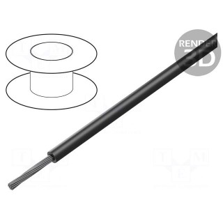 Wire | ÖLFLEX® HEAT 180 SiD | 1x0.75mm2 | solid | Cu | silicone | black