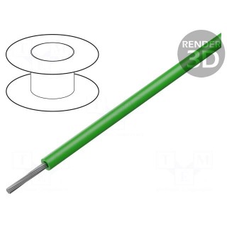 Wire | HELUTHERM® 145 | 1x1mm2 | stranded | Cu | PO | green | -55÷145°C