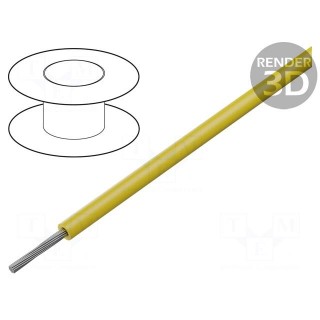 Wire | HELUTHERM® 145 | 1x2.5mm2 | stranded | Cu | PO | yellow | -55÷145°C