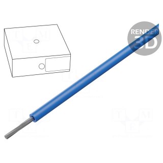 Wire | ÖLFLEX® HEAT 125 SC | stranded | Cu | 1x1mm2 | polyolefine | blue