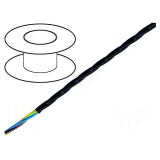 Wire | ÖLFLEX® HEAT 205 MC | stranded | Cu | 4G0,5mm2 | FEP | black