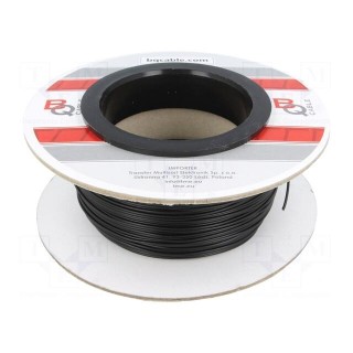 Wire | FLRYW-B | 1x0.35mm2 | stranded | Cu | PVC | black | 60V | 100m