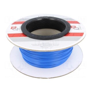 Wire | FLRYW-B | stranded | Cu | 0.35mm2 | PVC | blue | 60V | 100m | Class: 5