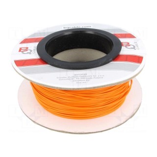 Wire | FLRYW-B | stranded | Cu | 0.5mm2 | PVC | orange | 60V | 100m | Class: 5