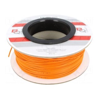Wire | FLRYW-B | stranded | Cu | 0.75mm2 | PVC | orange | 60V | 100m | Class: 5