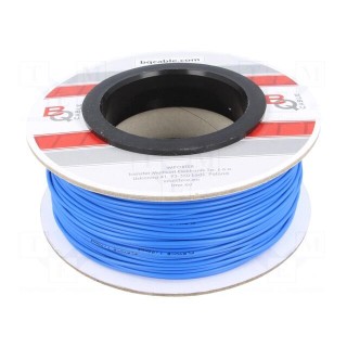 Wire | FLRYW-B | stranded | Cu | 1mm2 | PVC | blue | 60V | 100m | Class: 5