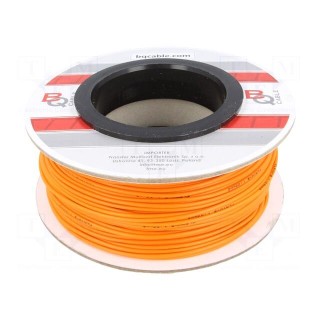 Wire | FLRYW-B | stranded | Cu | 1mm2 | PVC | orange | 60V | 100m | Class: 5