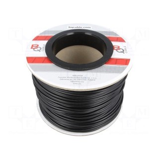 Wire | FLRYW-B | 1x2.5mm2 | stranded | Cu | PVC | black | 60V | 100m | Class: 5