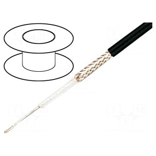 Wire: coaxial | RG316U | stranded | CCS | PTFE | brown | 100m | 2.5mm