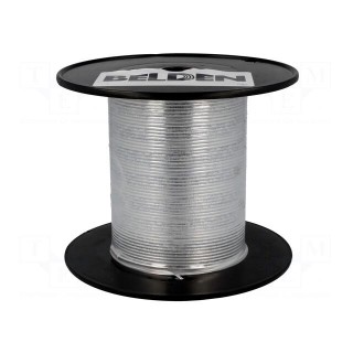 Wire: coaxial | RG405/U | 1x24AWG | solid | CCS | PTFE | blue | 30m | 100ft