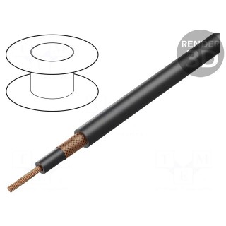 Wire: coaxial | RG58 | 1x0.5mm2 | stranded | Cu | Core section: 0.5mm2