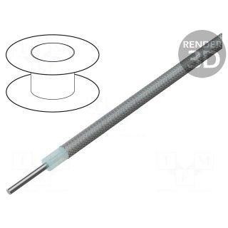 Wire: coaxial | Semi Flex 250 | solid | Cu | 6.35mm