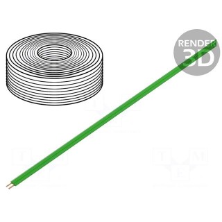 Wire | LiYz | 2x0.08mm2 | 60V | Package: 5m | Cu | stranded | green