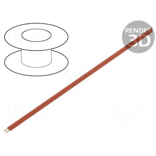 Wire | LiYz | 2x0.14mm2 | 250V | Package: 100m | Cu | stranded | red