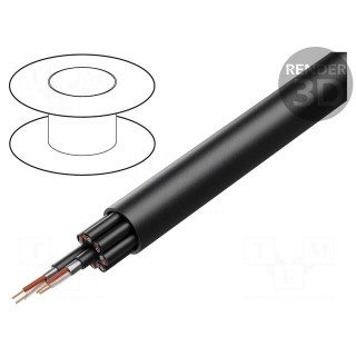 Wire: loudspeaker cable | BiTsound | 8x2x0.21mm2 | stranded | Cu | PVC