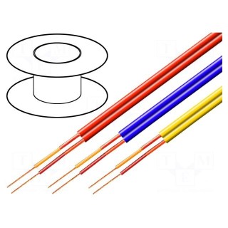 Wire: microphone cable | 2x0,14mm2 | white | OFC | PVC | -15÷70°C | 100m