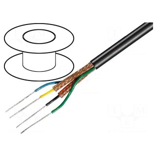 Wire: microphone cable | 2x0.15mm2 | black | tinned,OFC | -15÷70°C