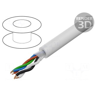 Wire: assembly | 2x0.5mm2,3x0.35mm2 | stranded | -20÷70°C | Core: OFC