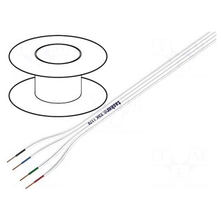 Wire: assembly | Core: stranded | 4x0,22mm2 | 2.5x10mm | -15÷70°C