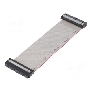 Ribbon cable with IDC connectors | 34x28AWG | Cable ph: 1.27mm