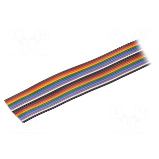 Wire: ribbon | HookUp Wire | 10x26AWG | stranded | Cu | unshielded | PVC