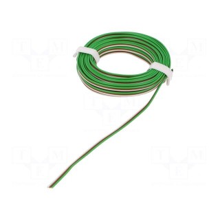 Wire: ribbon | FBK Toy | 3x0.14mm2 | stranded | Cu | PVC | 250V | 5m