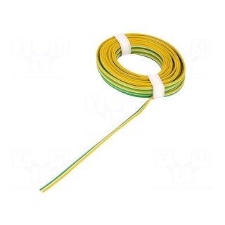Wire: ribbon | stranded | 3x0,14mm2 | white,green,yellow | 5m