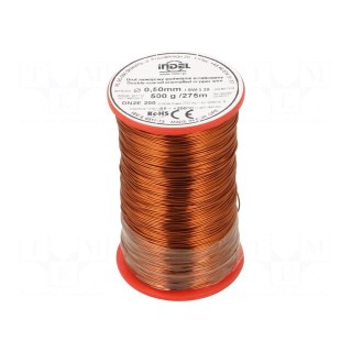 Coil wire | double coated enamelled | 0.5mm | 0.5kg | -65÷200°C